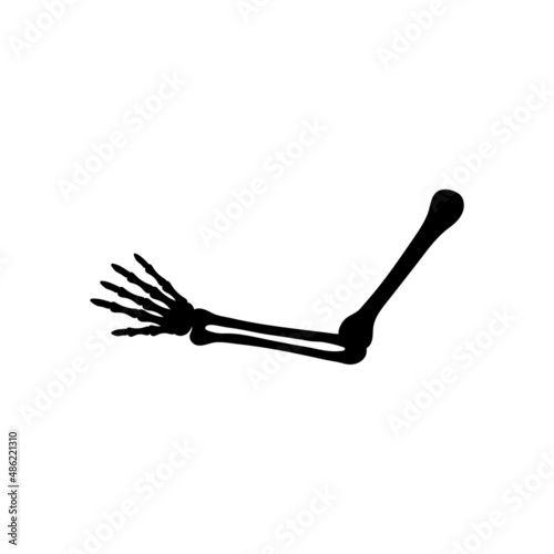 Arm bone icon design template vector isolated