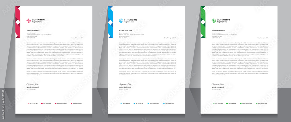 Letterhead format template, business style letterhead design template. Company letterhead template designs. A4 size template Letterhead format template, business style letterhead design template. Company letterhead template designs. A4 size template