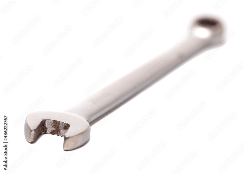 Wrench metal spanner isolated on white background Wrench metal spanner isolated on white background