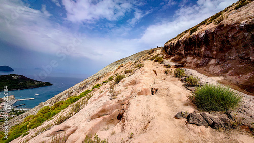 the way to the Gran Cratere at Vulcano Island, Aeolian Islands