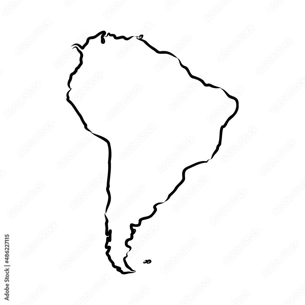 plakat-map-of-south-america-map-concept-south-america-vector