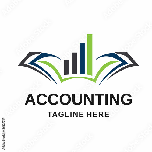 Accounting logo design vector template