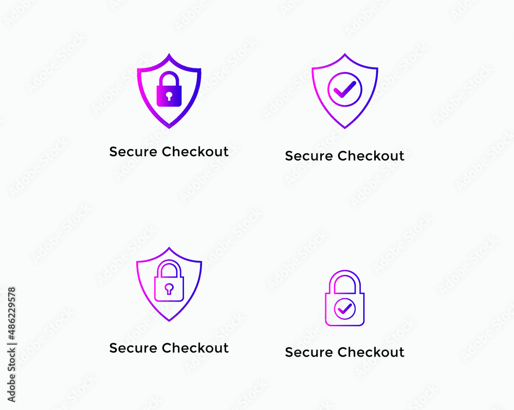 secure payment, secure checkout icon set. E commerce icon
secure payment, secure checkout icon set. E commerce icon