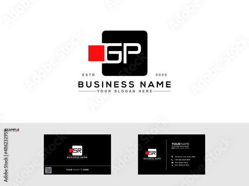 Classic GP Logo, Initial Letter Gp Isolated Letter logo image design