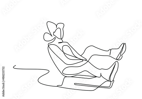happy woman gliding sitting on a sled
