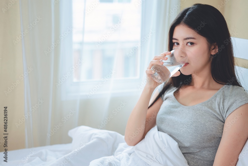 asian woman unwell sick coldt ake pills, Health and health insurance concept. asian woman unwell sick coldt ake pills, Health and health insurance concept.