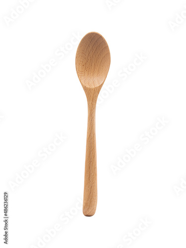 Wooden spoon isolated on white background with clipping path. © HappyTime 17