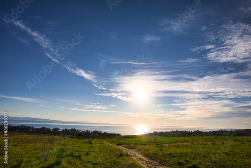 Sunset view of Santa Barbara from Elings park