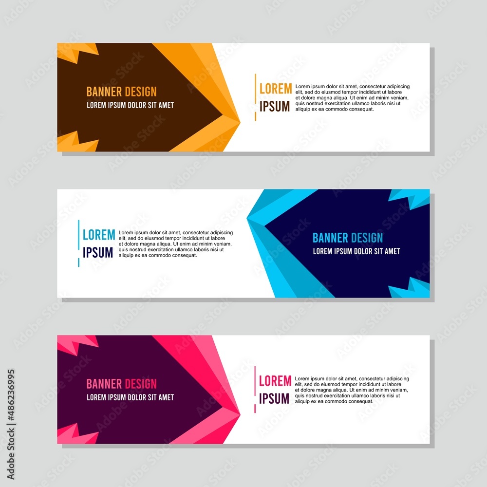 abstract simple banner design template