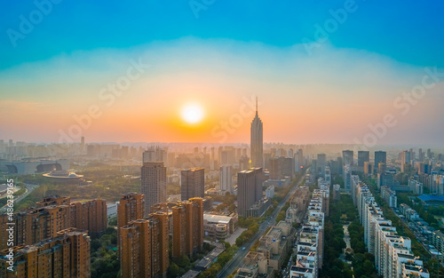 Urban scenery of Changzhou City, Jiangsu Province, China
