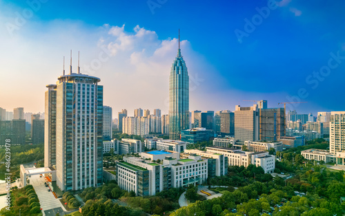 Urban scenery of Changzhou City, Jiangsu Province, China