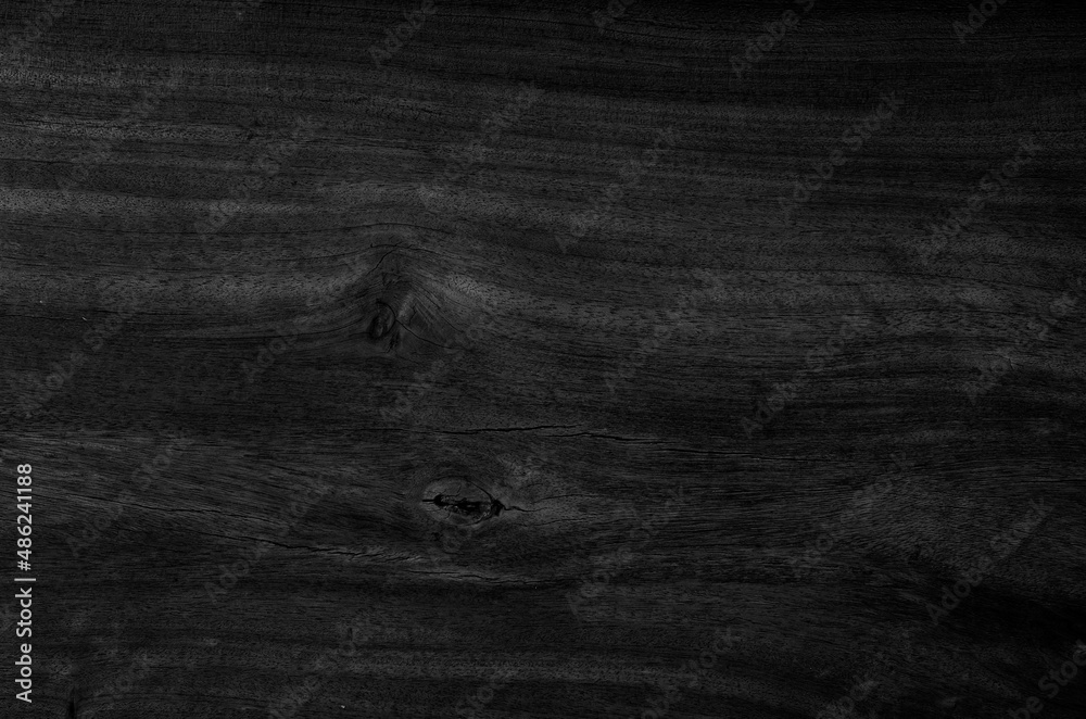 Naklejka premium Dark wooden background, blank for design.