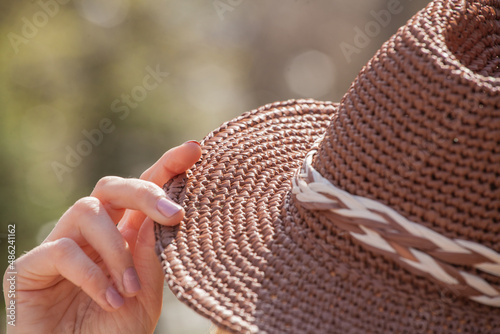 handmade brown cowboy hat