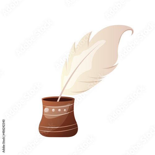 feather and ink
