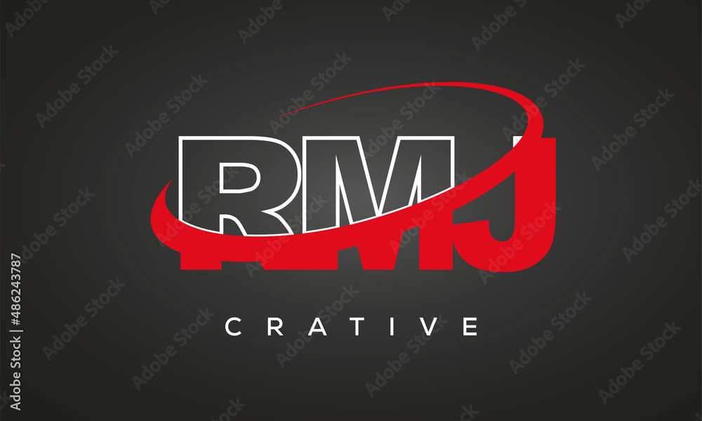 RMJ Letters Creative Professional logo for all kinds of business