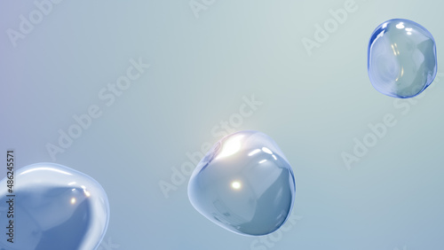 Obraz na plátně wobbly bubble sphere background