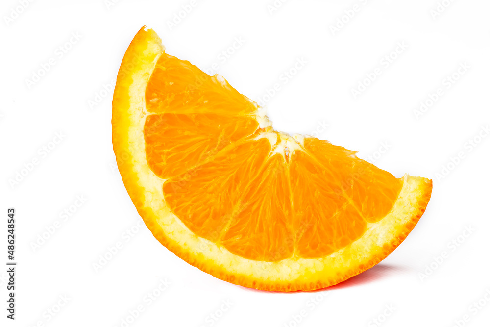 Orange fruit. Orange slice isolated on white background. Orange with clipping path. Orange fruit. Orange slice isolated on white background. Orange with clipping path.