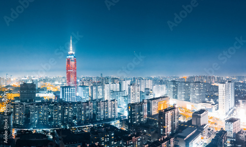 Night view of Changzhou City, Jiangsu Province, China © Weiming
