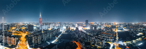 Night view of Changzhou City, Jiangsu Province, China