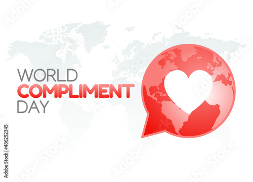 vector graphic of world compliment day good for world compliment day celebration. flat design. flyer design.flat illustration.
