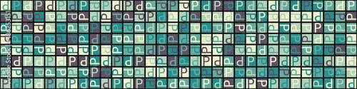 Abstract Geometric Pattern generative computational art illustration