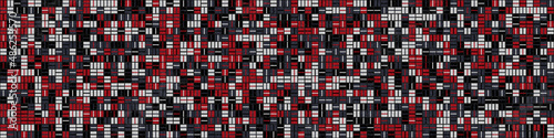 Abstract Geometric Pattern generative computational art illustration