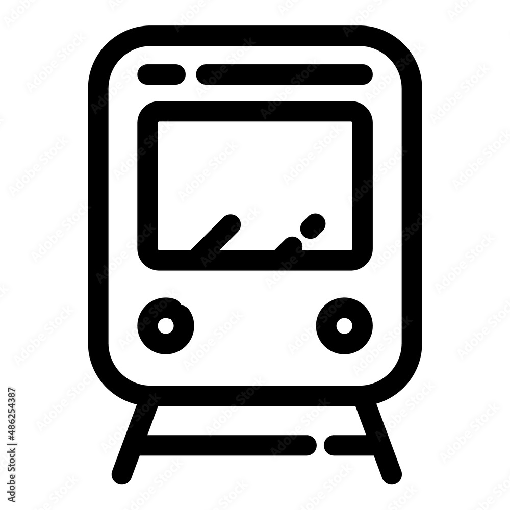 Train Flat Icon Isolated On White Background Train Flat Icon Isolated On White Background