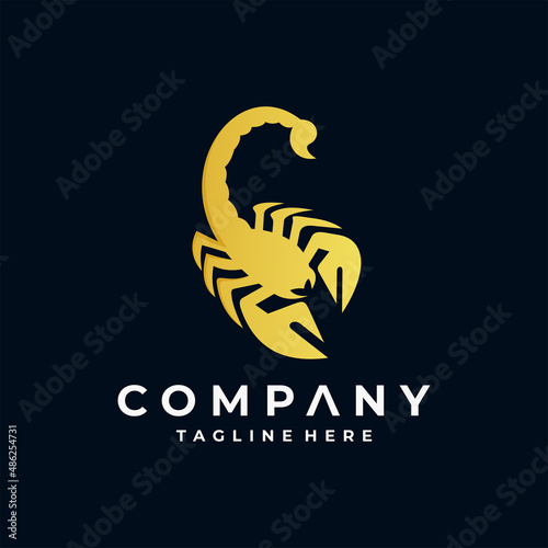 scorpion gold logo icon element