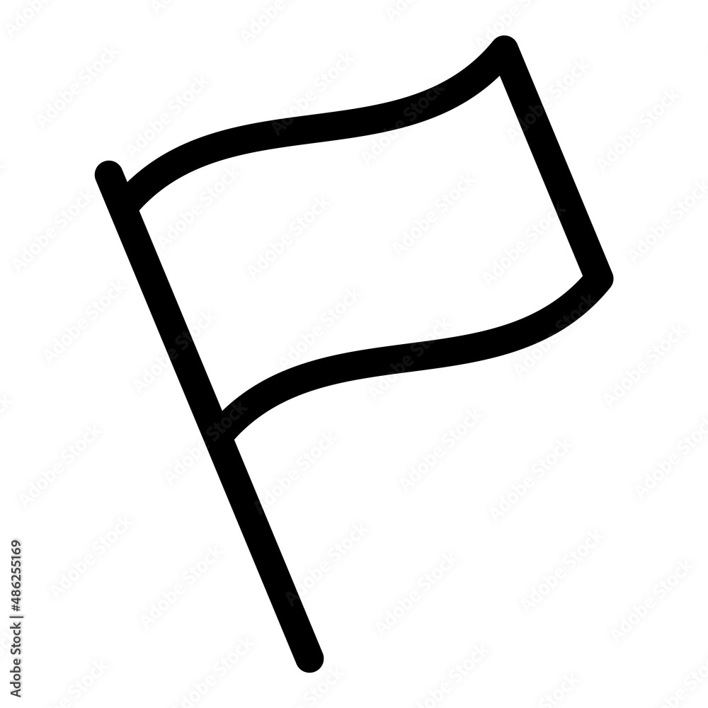 Flag Flat Icon Isolated On White Background Flag Flat Icon Isolated On White Background