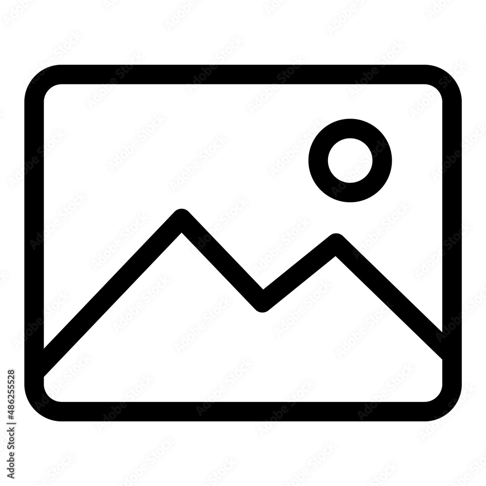 Picture Flat Icon Isolated On White Background Picture Flat Icon Isolated On White Background