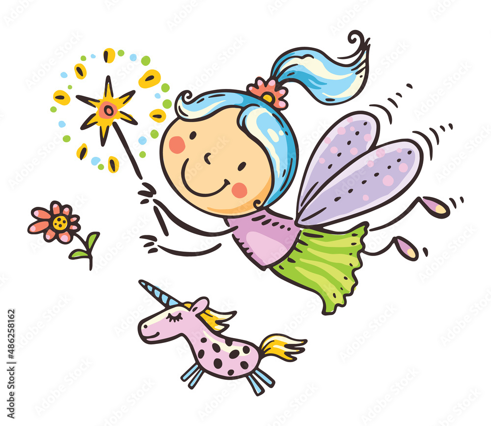Child in costume of fairytale character like fairy Child in costume of fairytale character like fairy