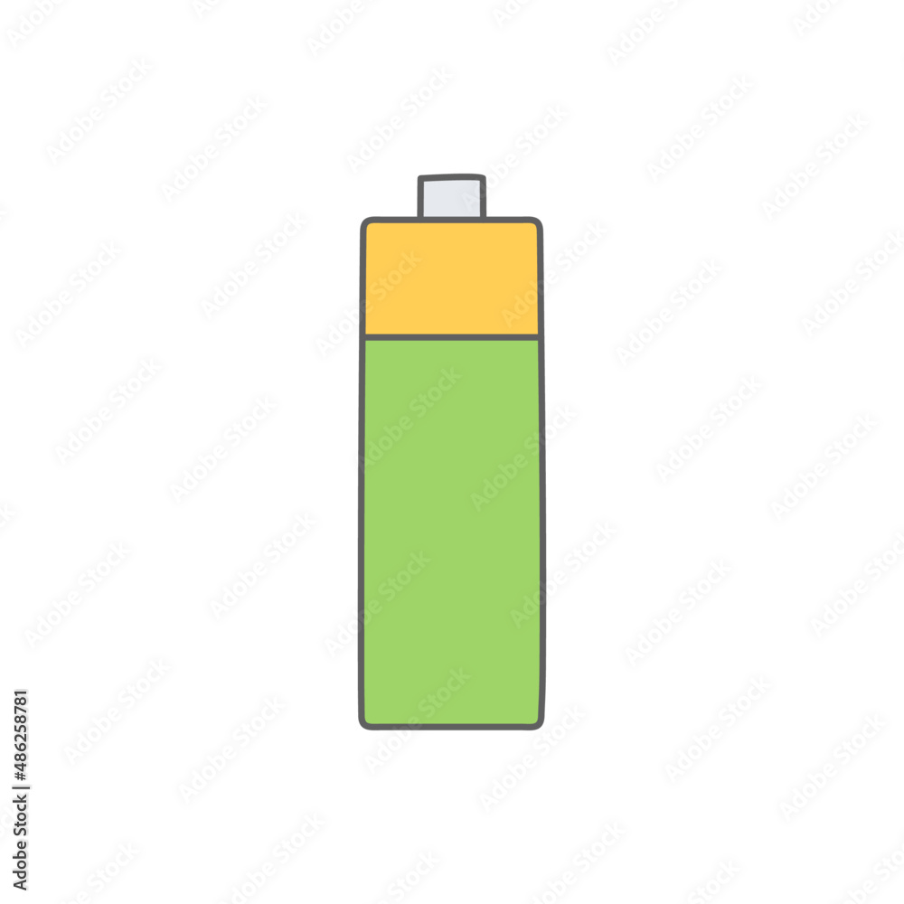 Battery, energy icon in color icon, isolated on white background Battery, energy icon in color icon, isolated on white background