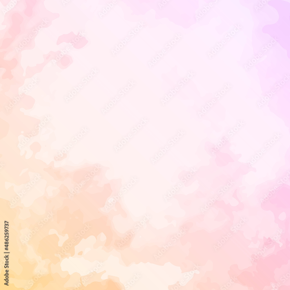 pastel peach pink watercolor background with drips blots and smudge stains