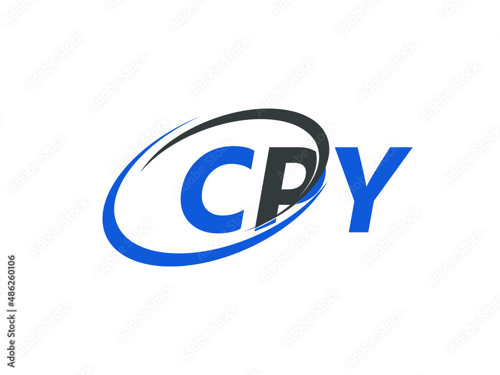 CPY letter creative modern elegant swoosh logo design CPY letter creative modern elegant swoosh logo design