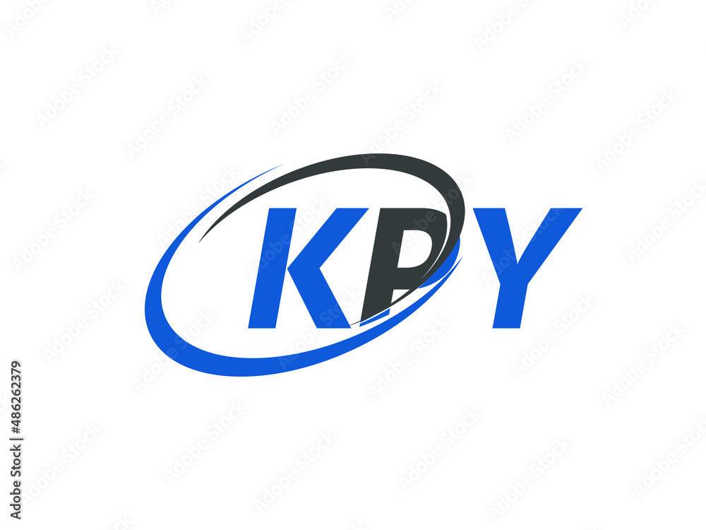 KPY letter creative modern elegant swoosh logo design KPY letter creative modern elegant swoosh logo design