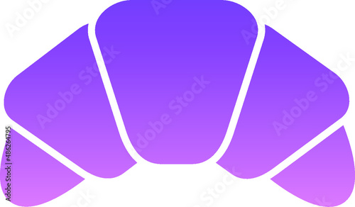 Croissant Glyph Gradient 