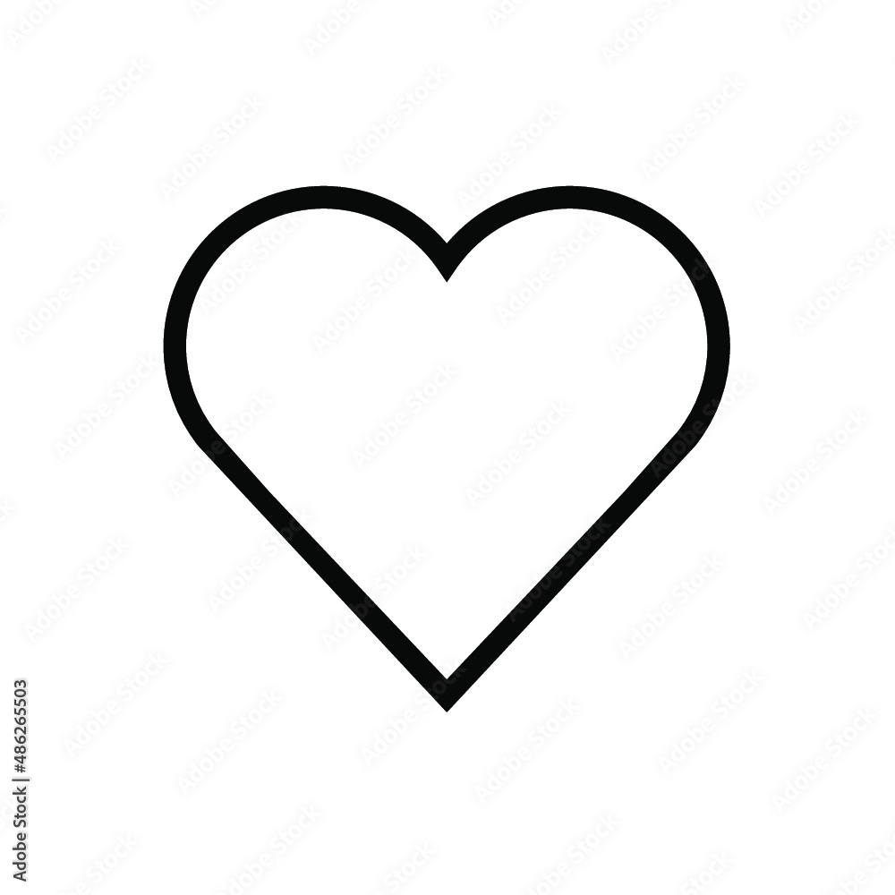 Heart shaped heart icon