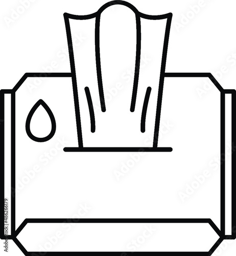wet tissue icon