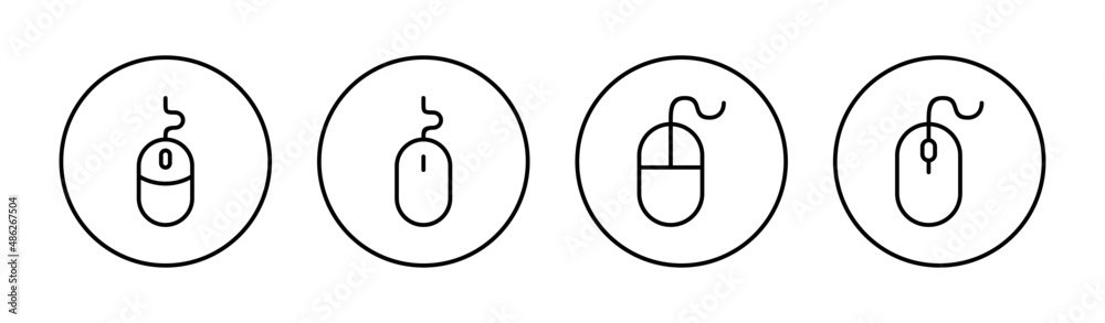 Mouse icons set. click sign and symbol. pointer icon vector. Mouse icons set. click sign and symbol. pointer icon vector.