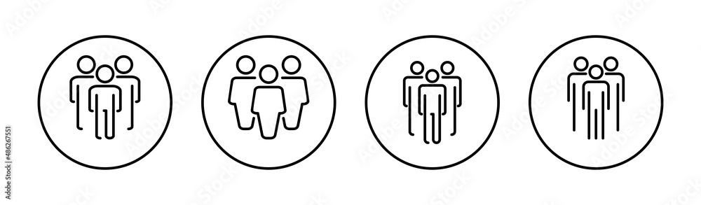 people icons set. person sign and symbol. User Icon vector people icons set. person sign and symbol. User Icon vector