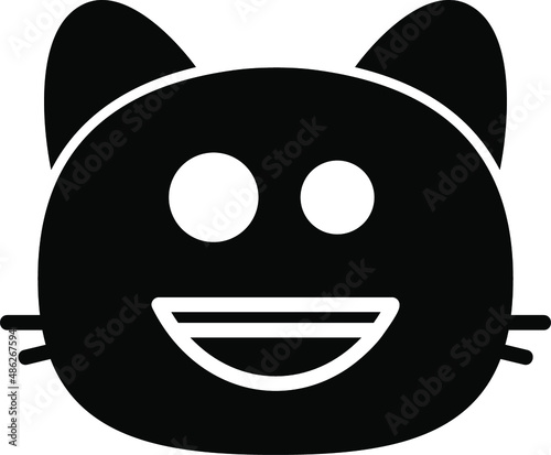 cat happy Glyph Icon