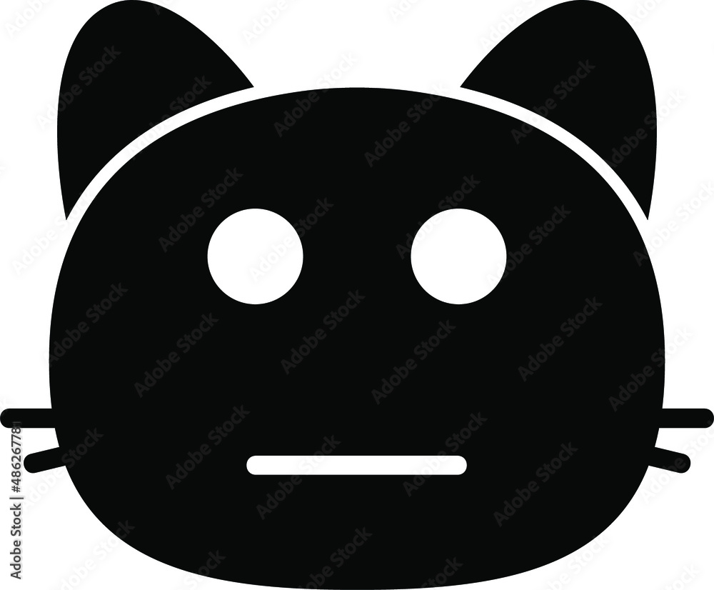 Fototapeta premium cat neutral Glyph Icon