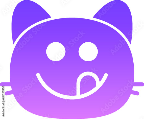 cat yummy Glyph Gradient