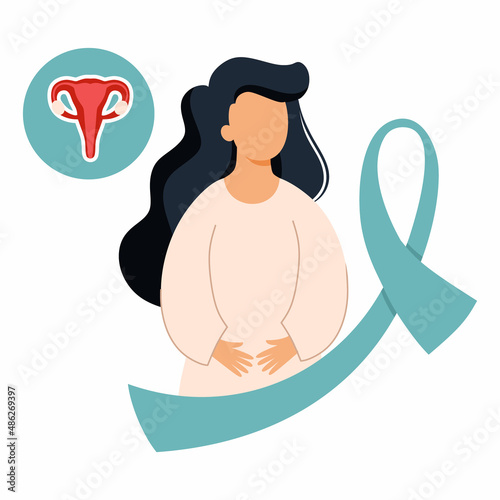 Cervical cancer. World Cancer Awareness Day. Women health.