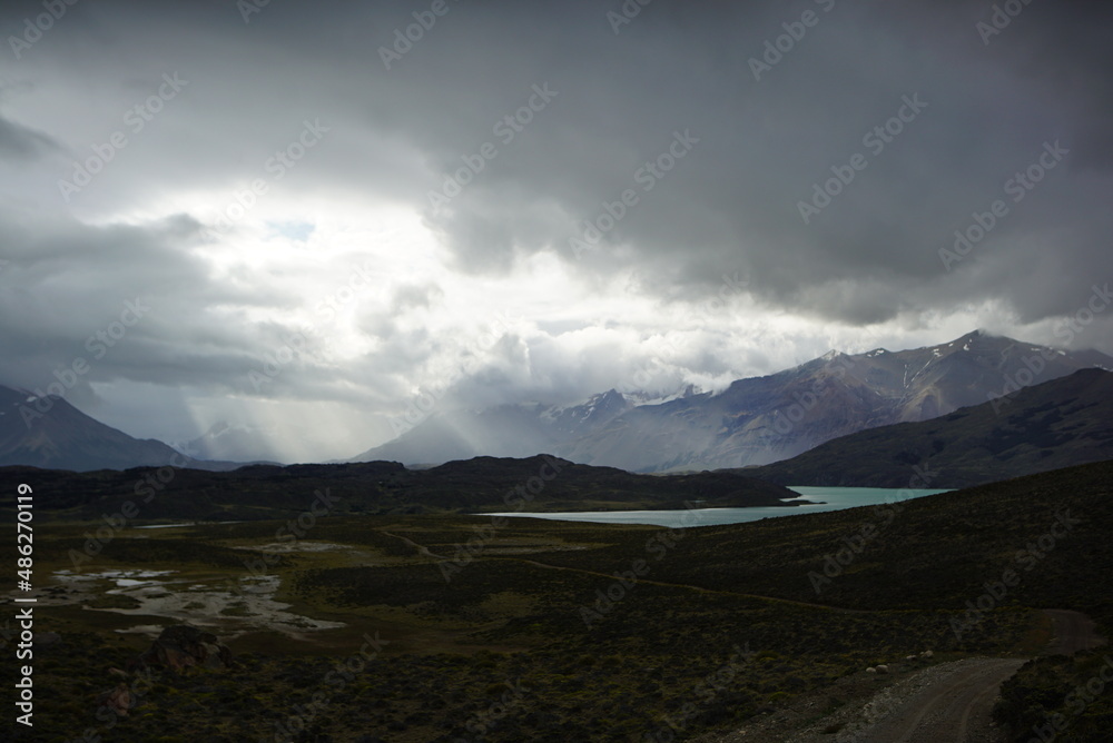 clouds over the mountains, Perito Moreno 