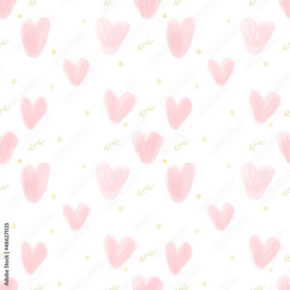 seamless pattern with hearts