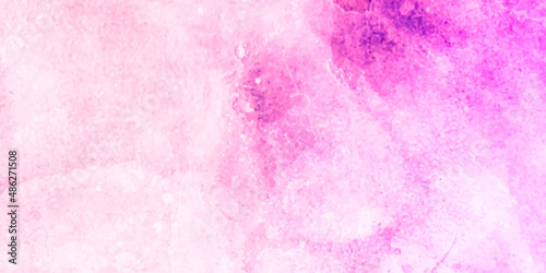 abstract watercolor background, Bright pink and white background with white paint spray spatter and texture grunge, warm autumn colors.