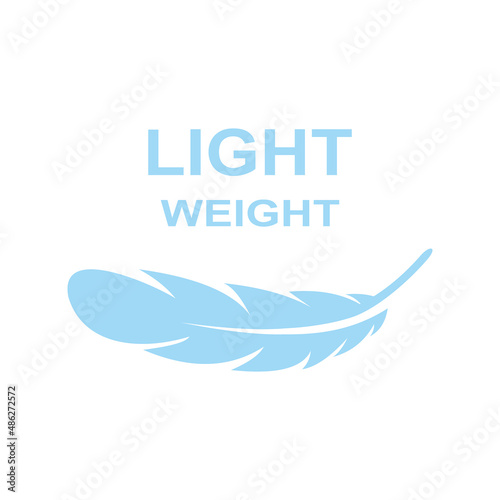 Lightweight feather icon vector illustration