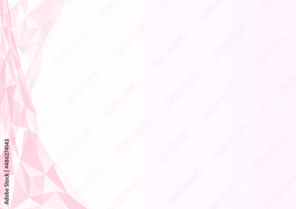 抽象的な幾何学模様と春らしいピンク色のグラデーション背景素材 抽象的な幾何学模様と春らしいピンク色のグラデーション背景素材