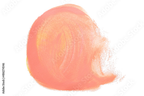 abstract acrylic watercolor paint brush stroke texture isolated on white background for logo and banner. design, creative, and illustration.